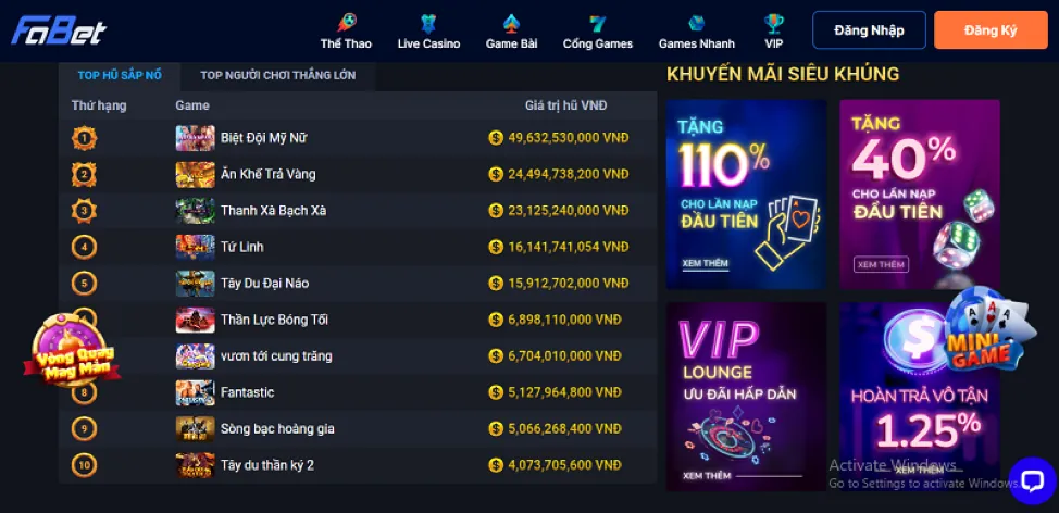 Ưu điểm vượt trội của fe88 casino